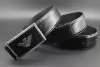 ceinture emporio armani eagle all leather noir